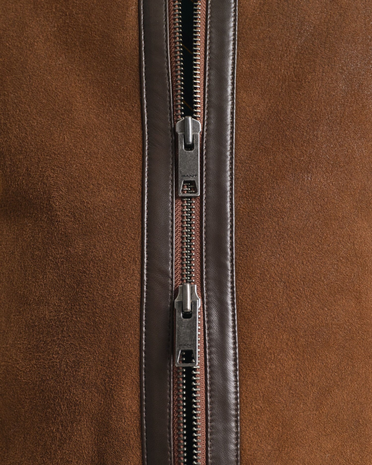 Veste en peau lainée