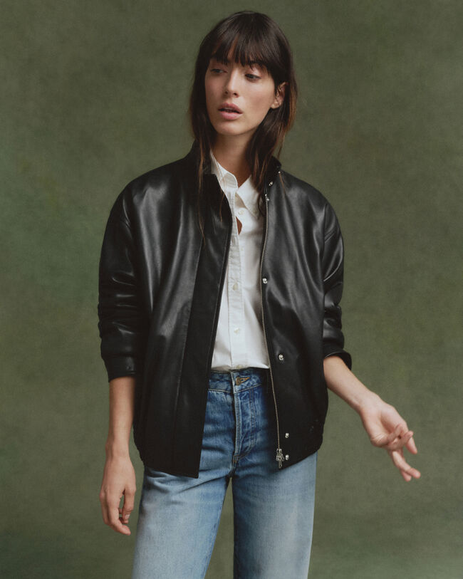 Veste Harrington en cuir