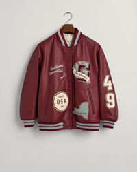 Veste en cuir GANT Varsity Jacket