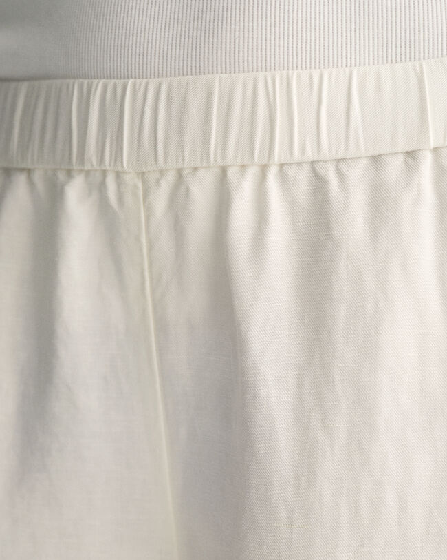 Pantalon relaxed fit en lin mélangé Pull-On