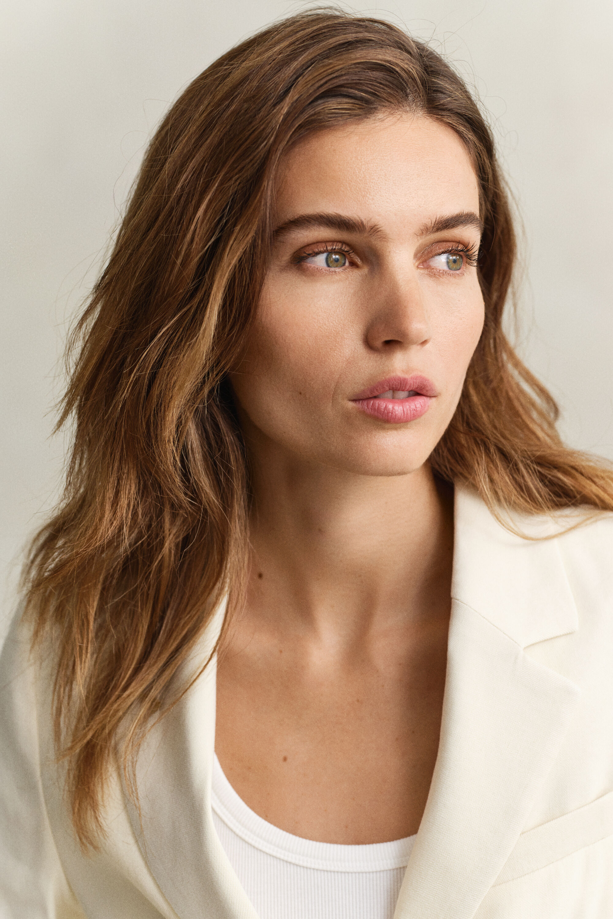 Veste blazer en lin stretch