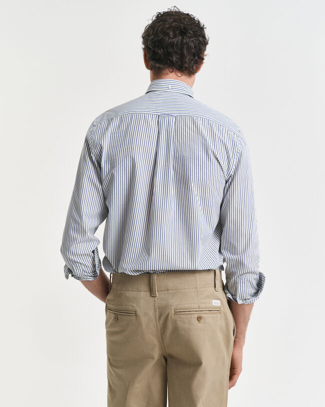 Chemise coupe regular en popeline à rayures Classic