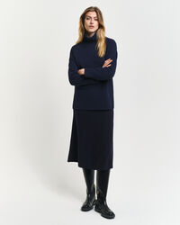 Pull col roulé avec finitions à chevrons