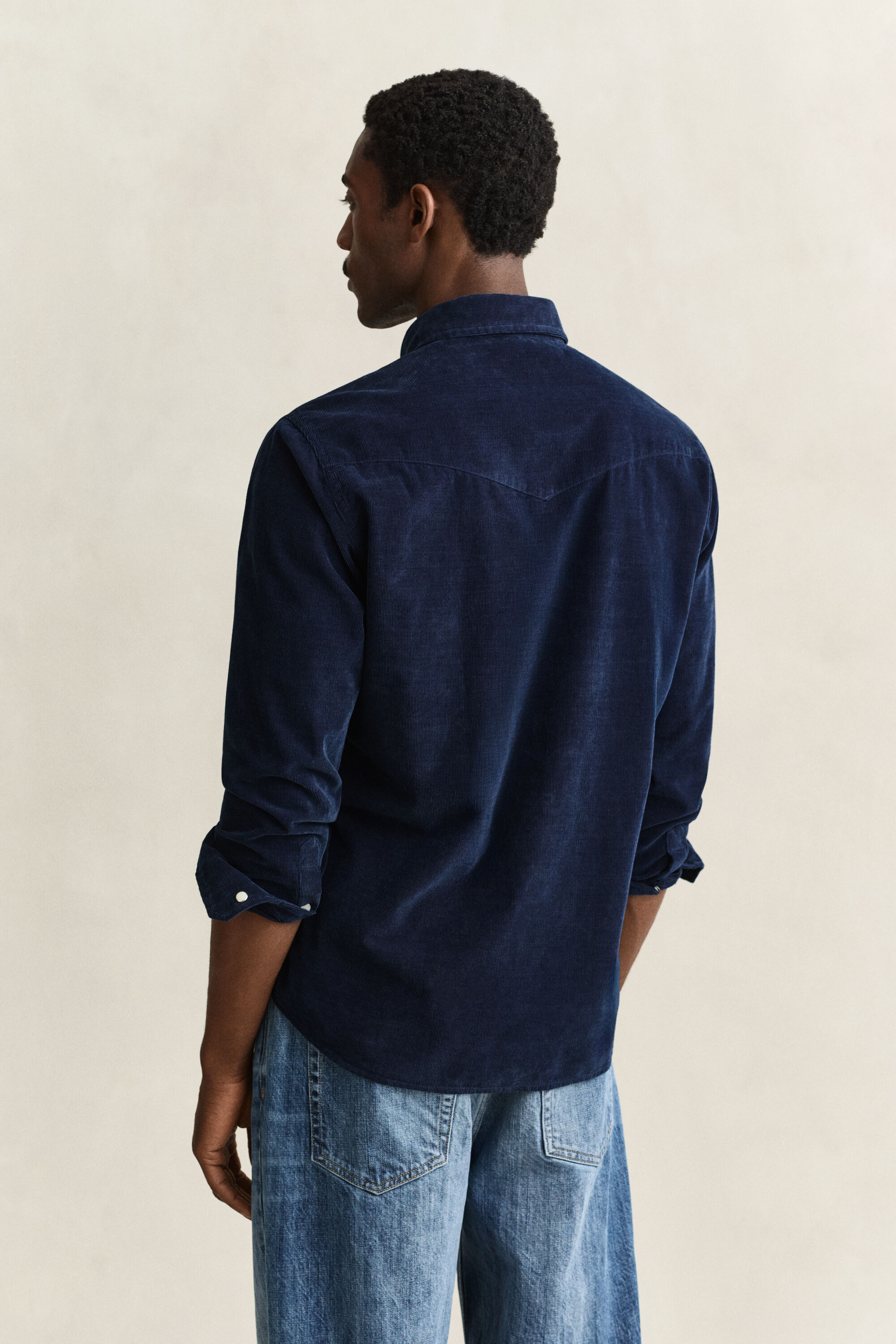 Chemise rodéo en velours côtelé