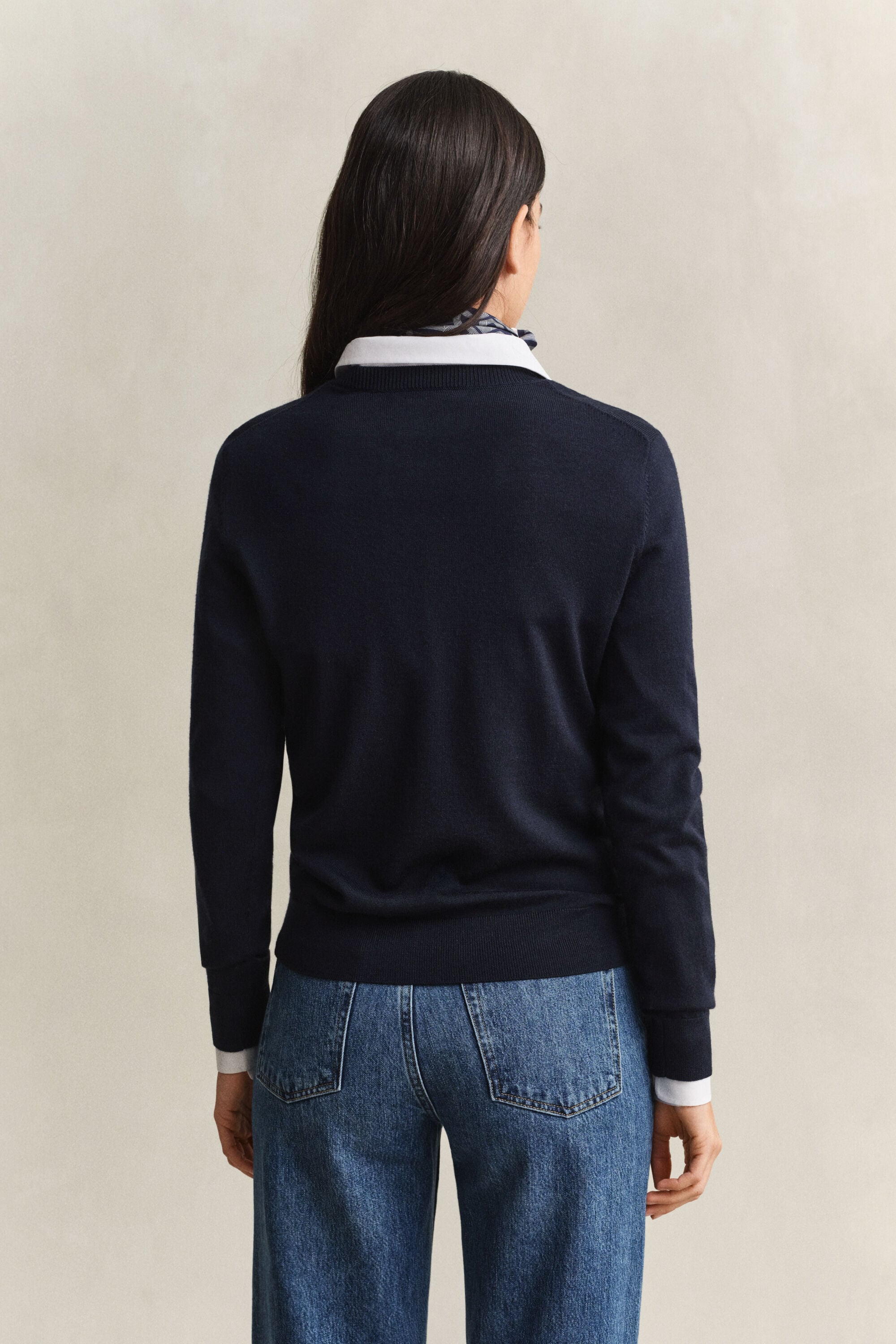 Pull col rond en laine mérinos extrafine