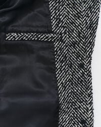 Veste blazer relaxed fit à chevrons