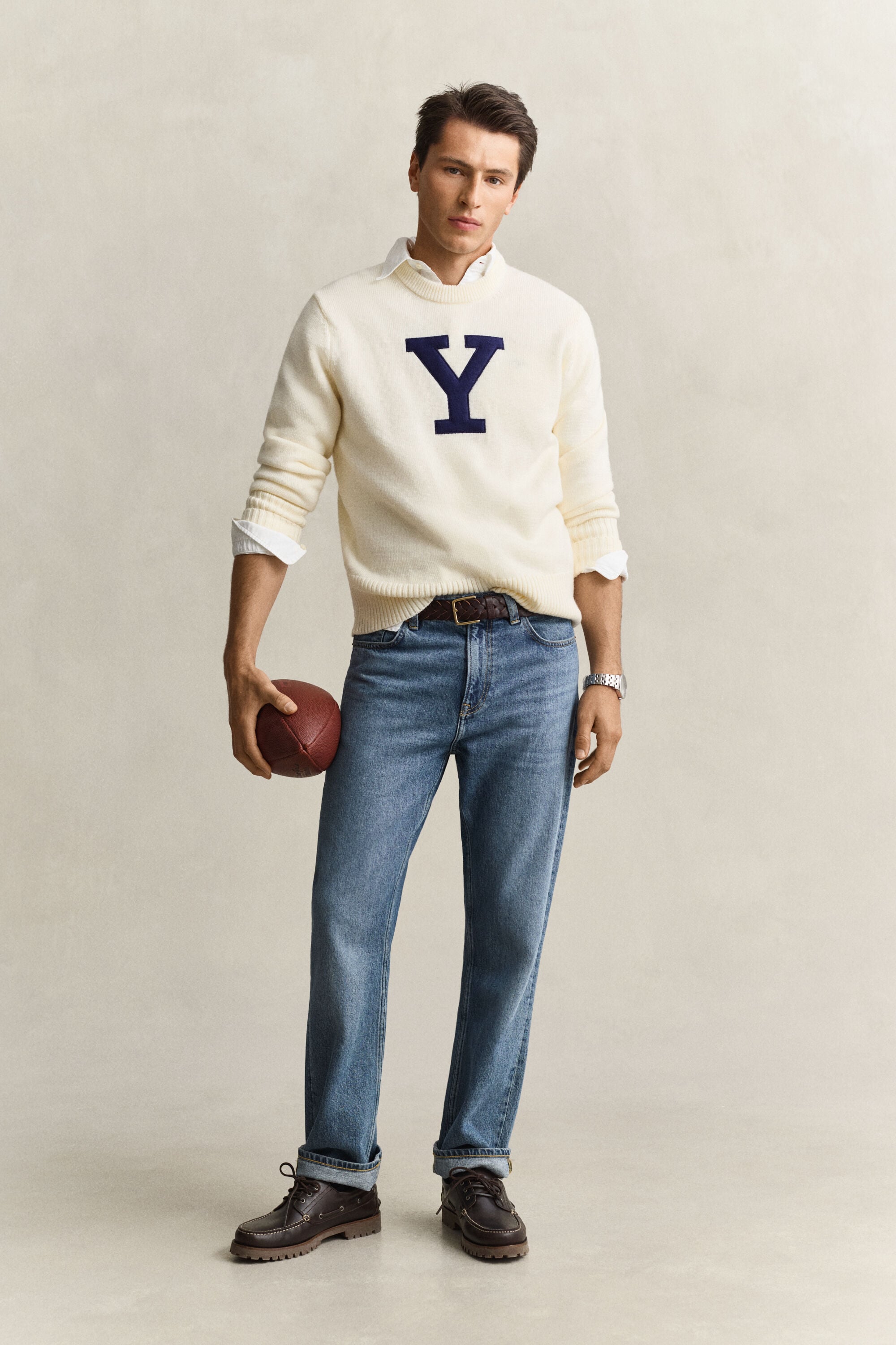 Pull en laine mérinos Gant x Yale