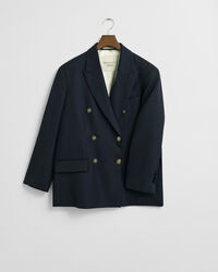 Veste blazer ultra-ample en laine Hopsack