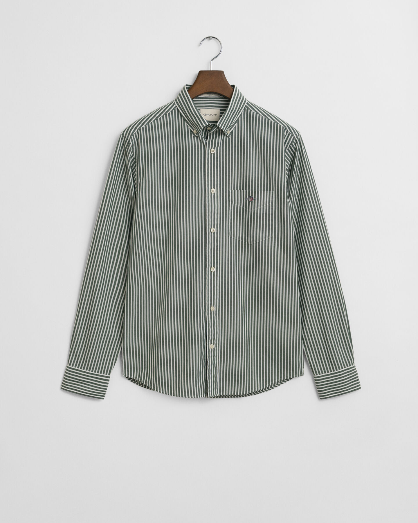 Chemise coupe regular en popeline à rayures classique