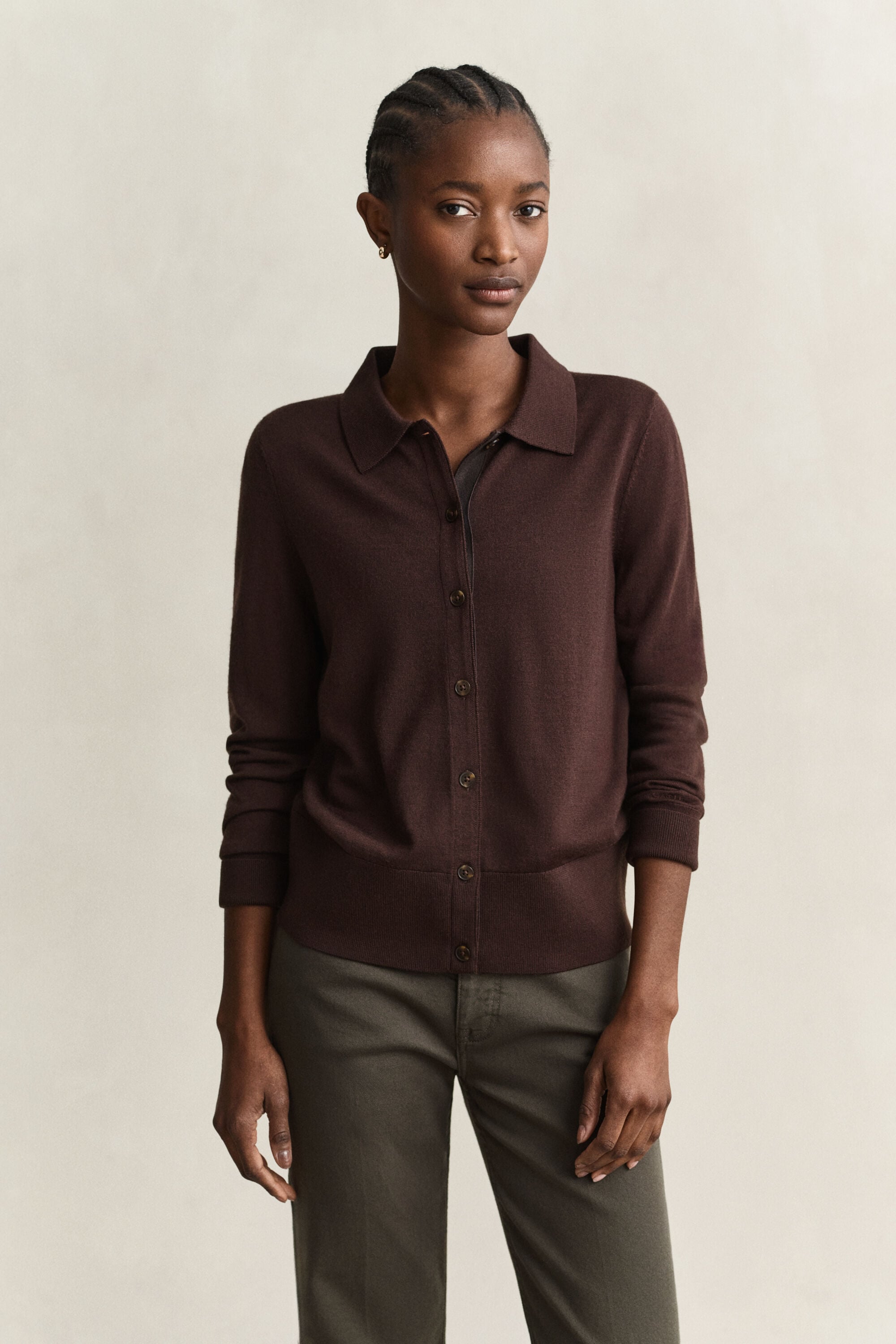 Cardigan en laine mérinos extra-fine