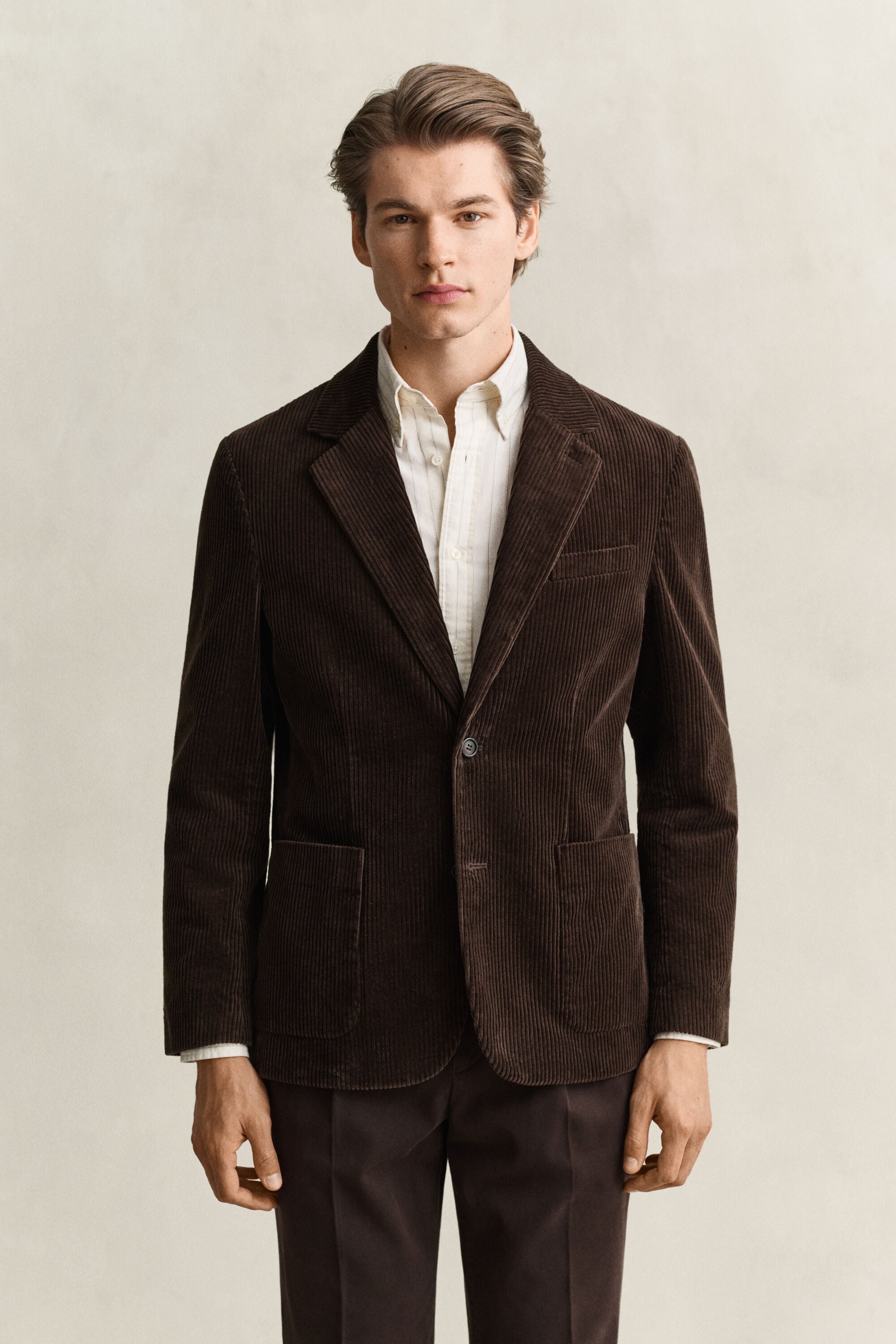 Veste de costume en velours côtelé