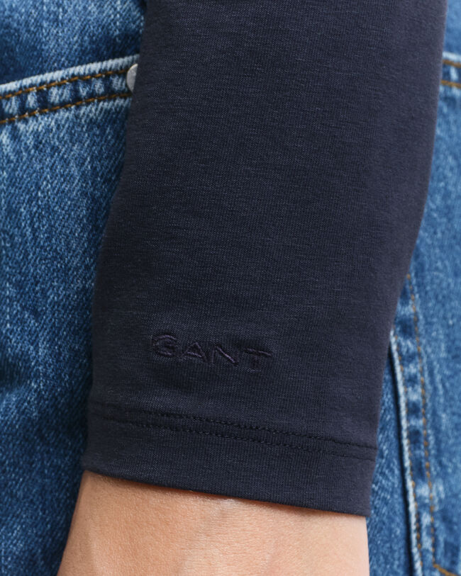 Haut à encolure dégagée et manches longues