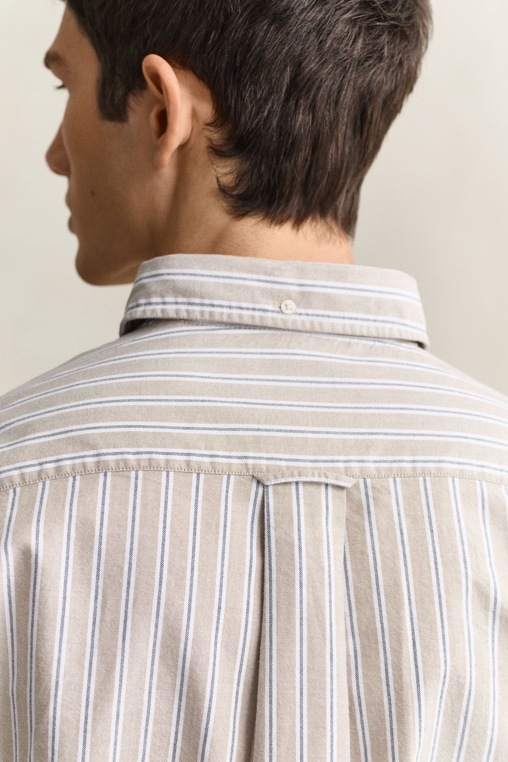 Chemise en coton Oxford classique à rayures
