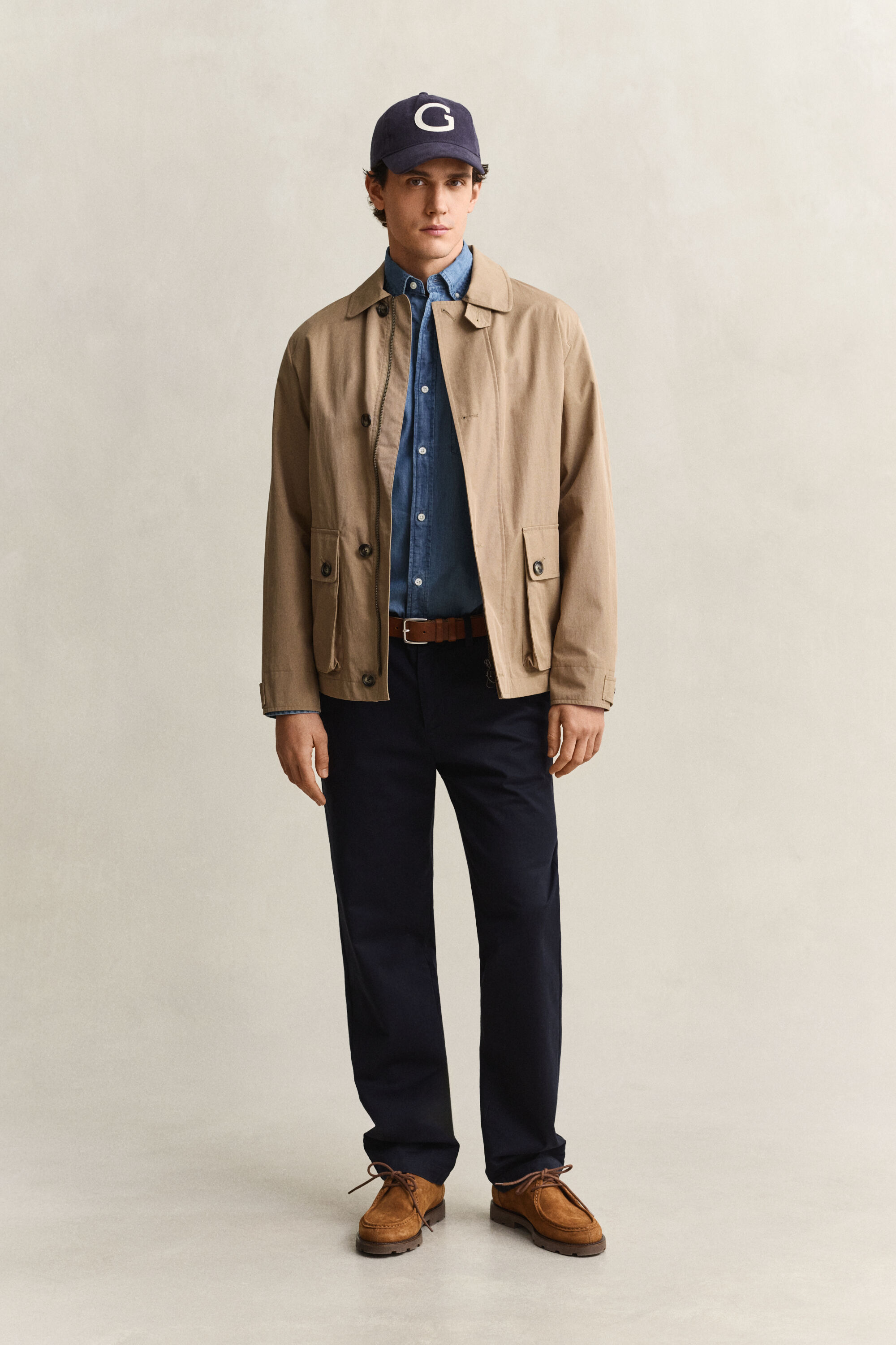 Pantalon chino élégant coupe regular