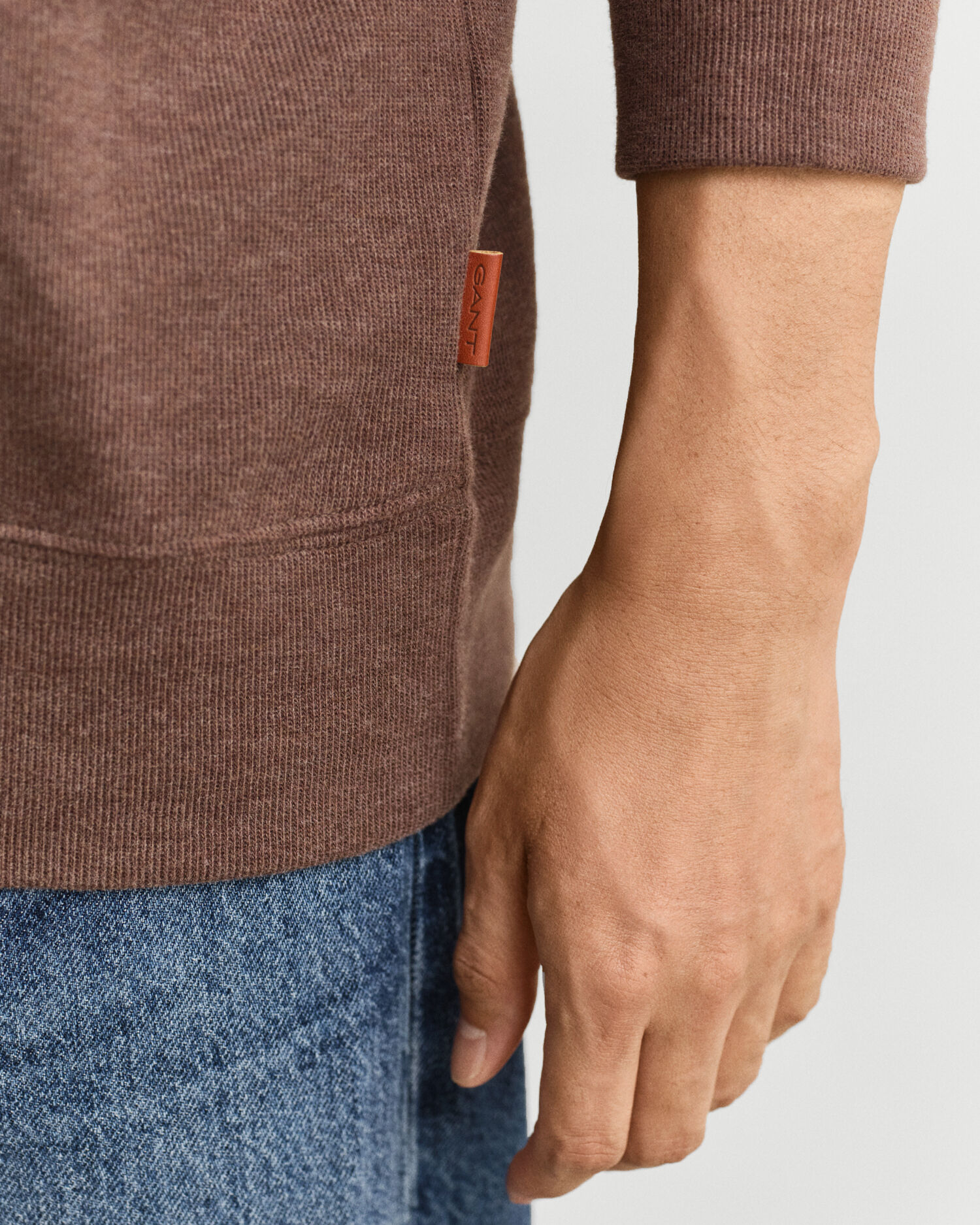 Sweat-shirt à demi-zip Sacker Rib