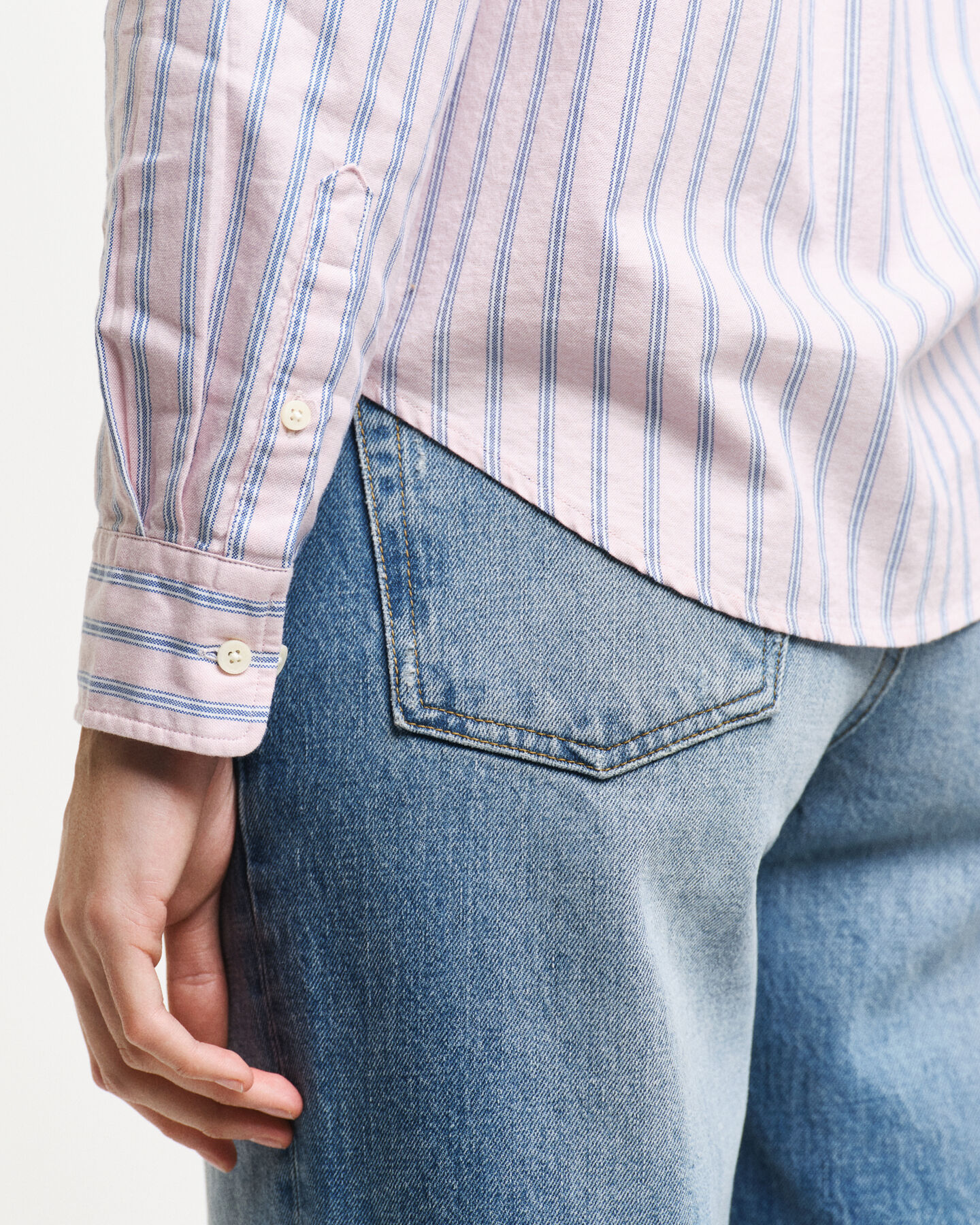 Chemise regular fit en coton Oxford &agrave; rayures Archive