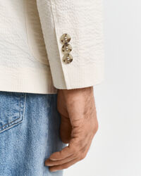 Veste de costume coupe slim en seersucker