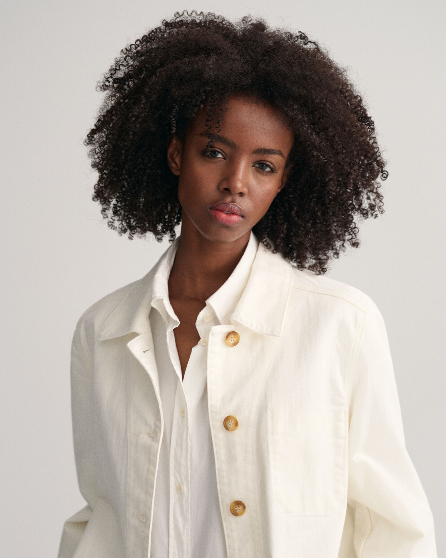 Veste-chemise en sergé