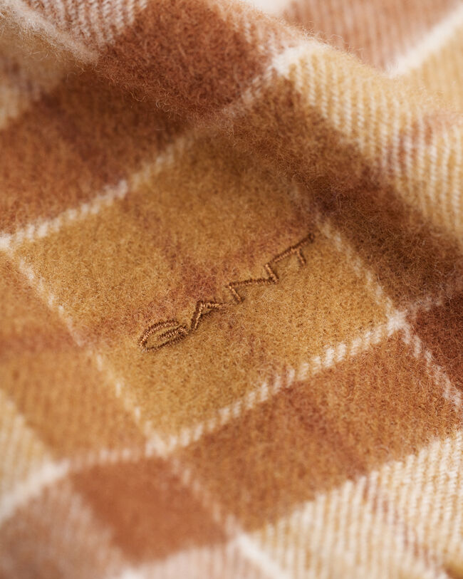 Écharpe en laine à carreaux