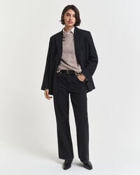 Pull col rond en laine et cachemire doux