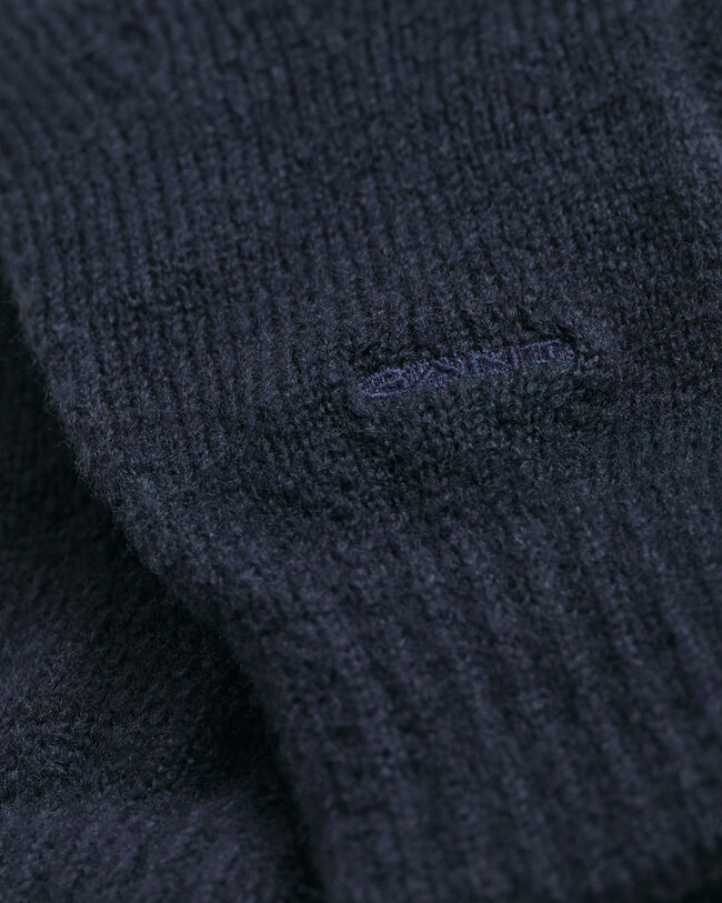 Gants doux en maille côtelée