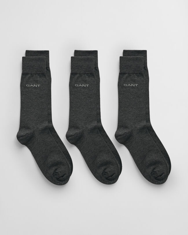 Lot de 3 paires de chaussettes en coton mercerisé