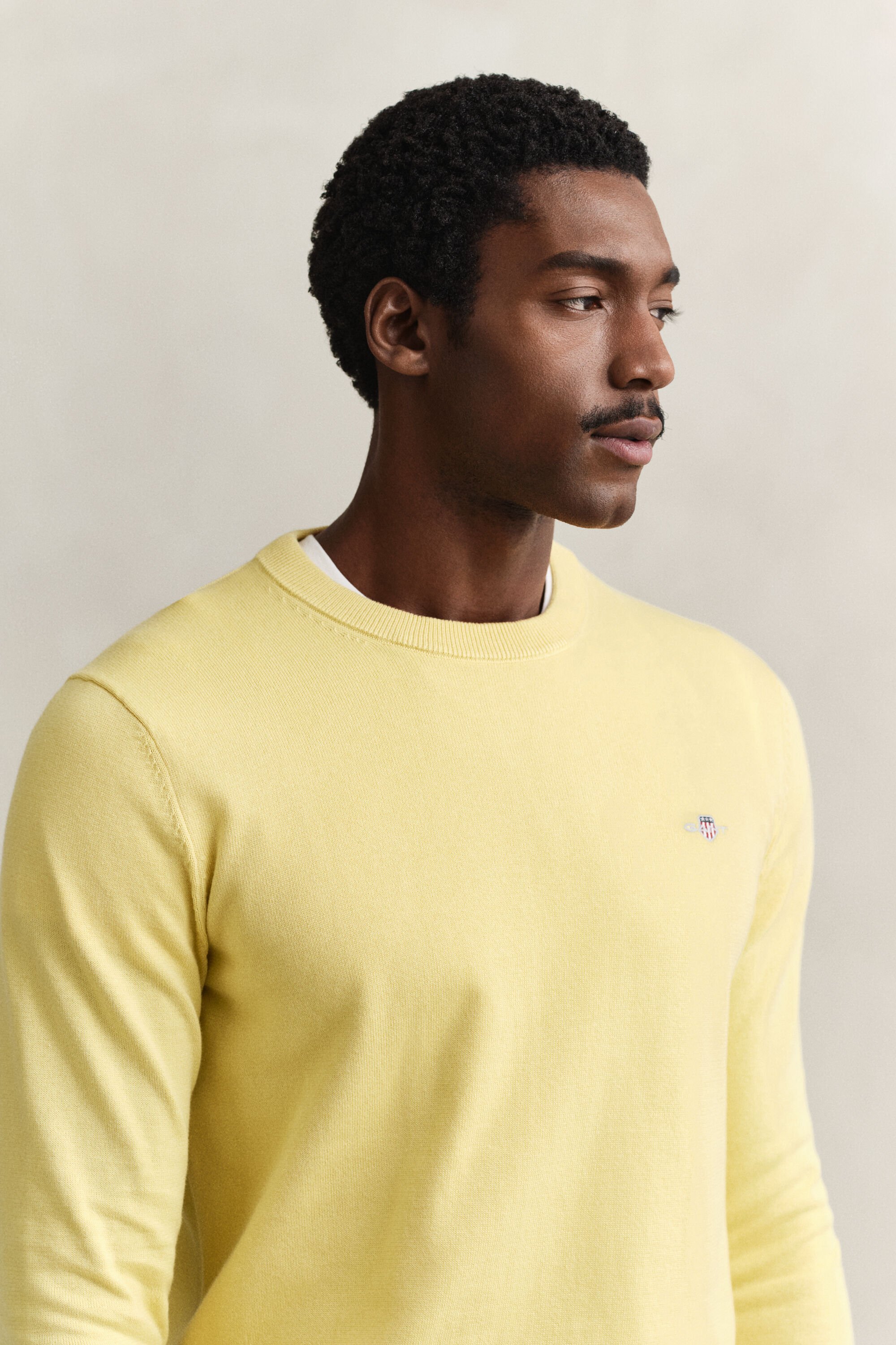 Pull col rond en coton