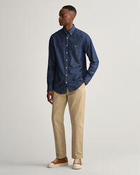 Chemise regular fit indigo