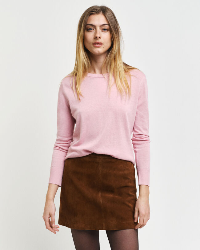 Pull ras du cou en maille fine