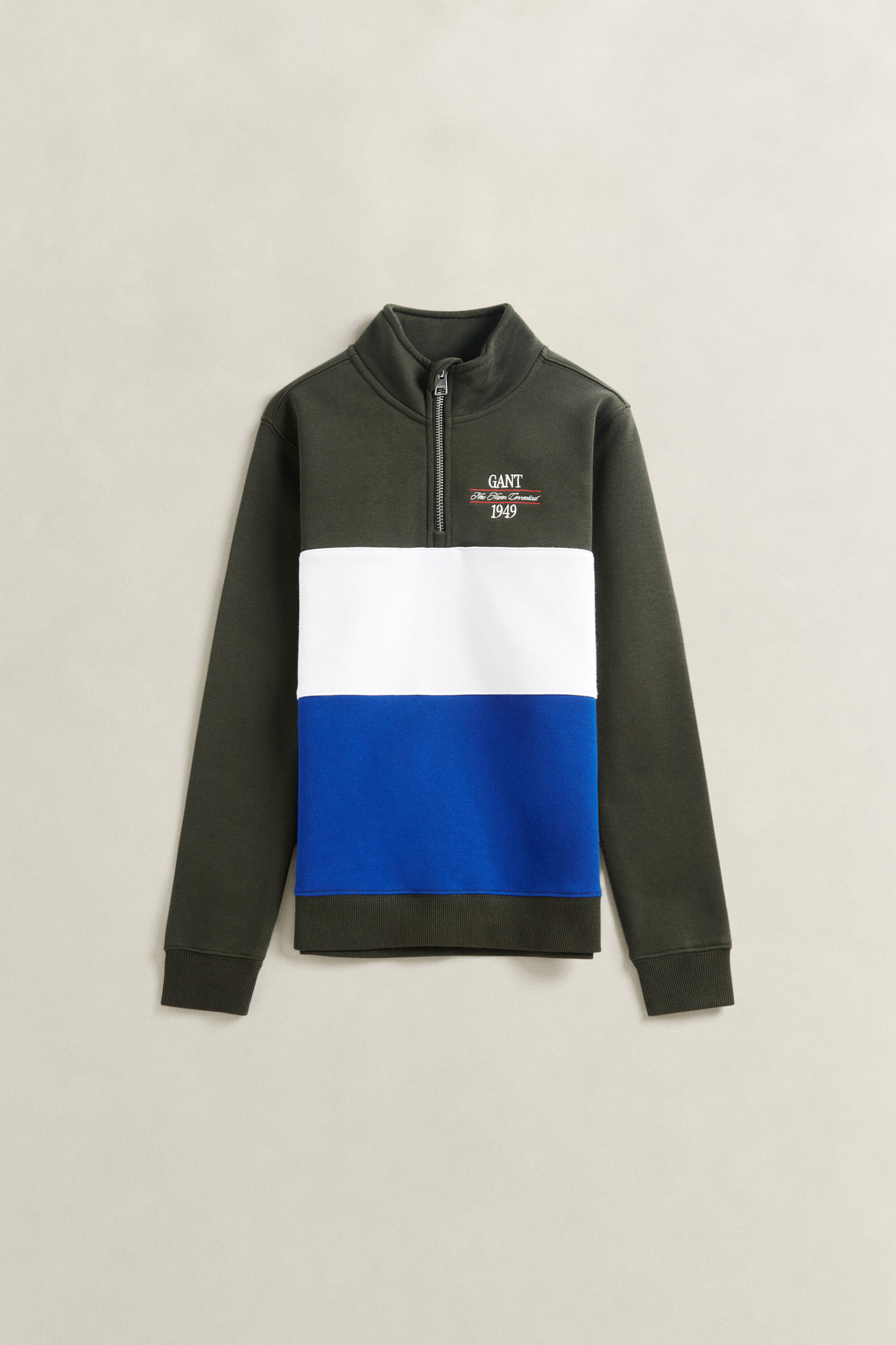 Sweat-shirt à demi-zip en colour-block Ado Garçon