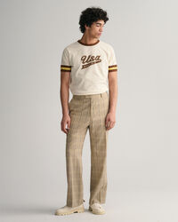 Pantalon élégant à carreaux