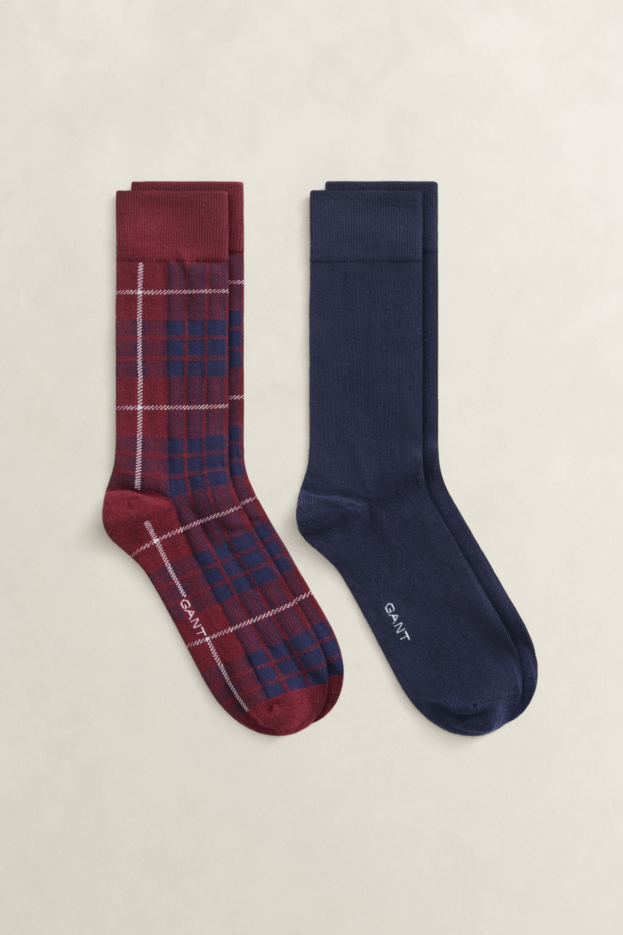 Coffret cadeau de 2 paires de chaussettes à motif écossais