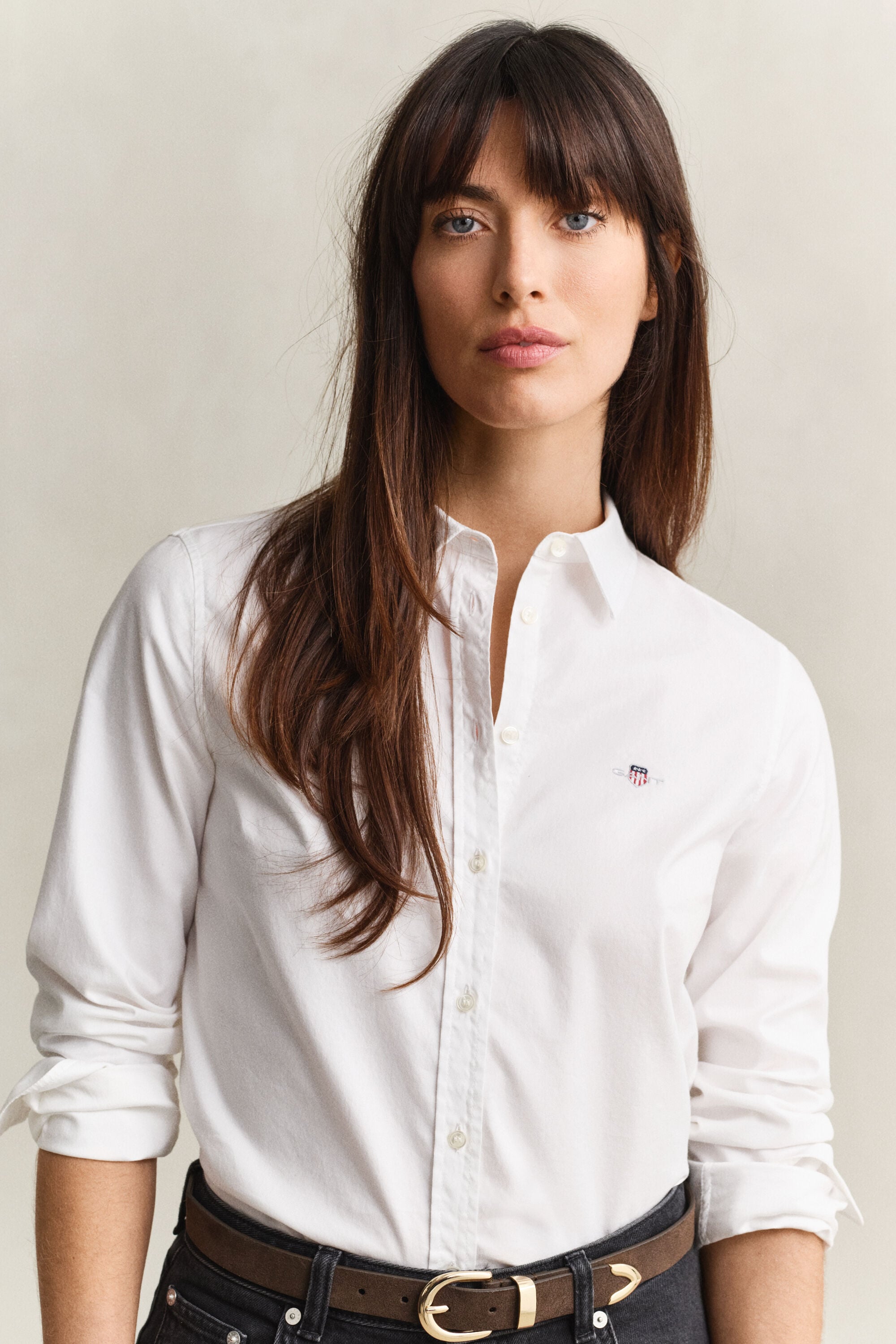 Chemise slim en coton Oxford classique extensible