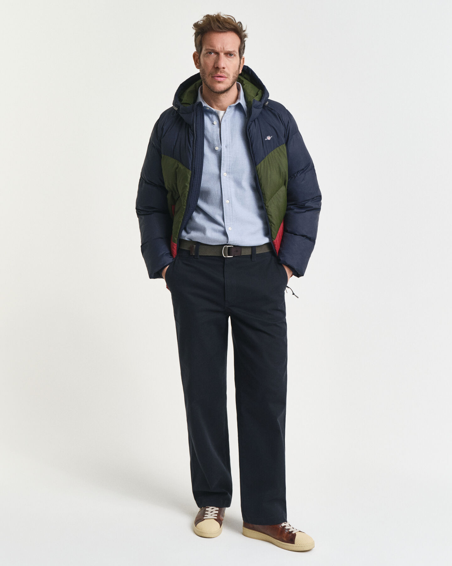 Chemise coupe regular en flanelle chinée