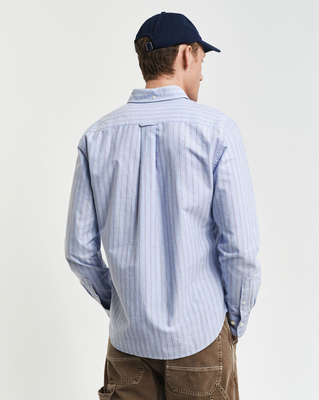 Chemise regular fit en coton Oxford classique &agrave; rayures