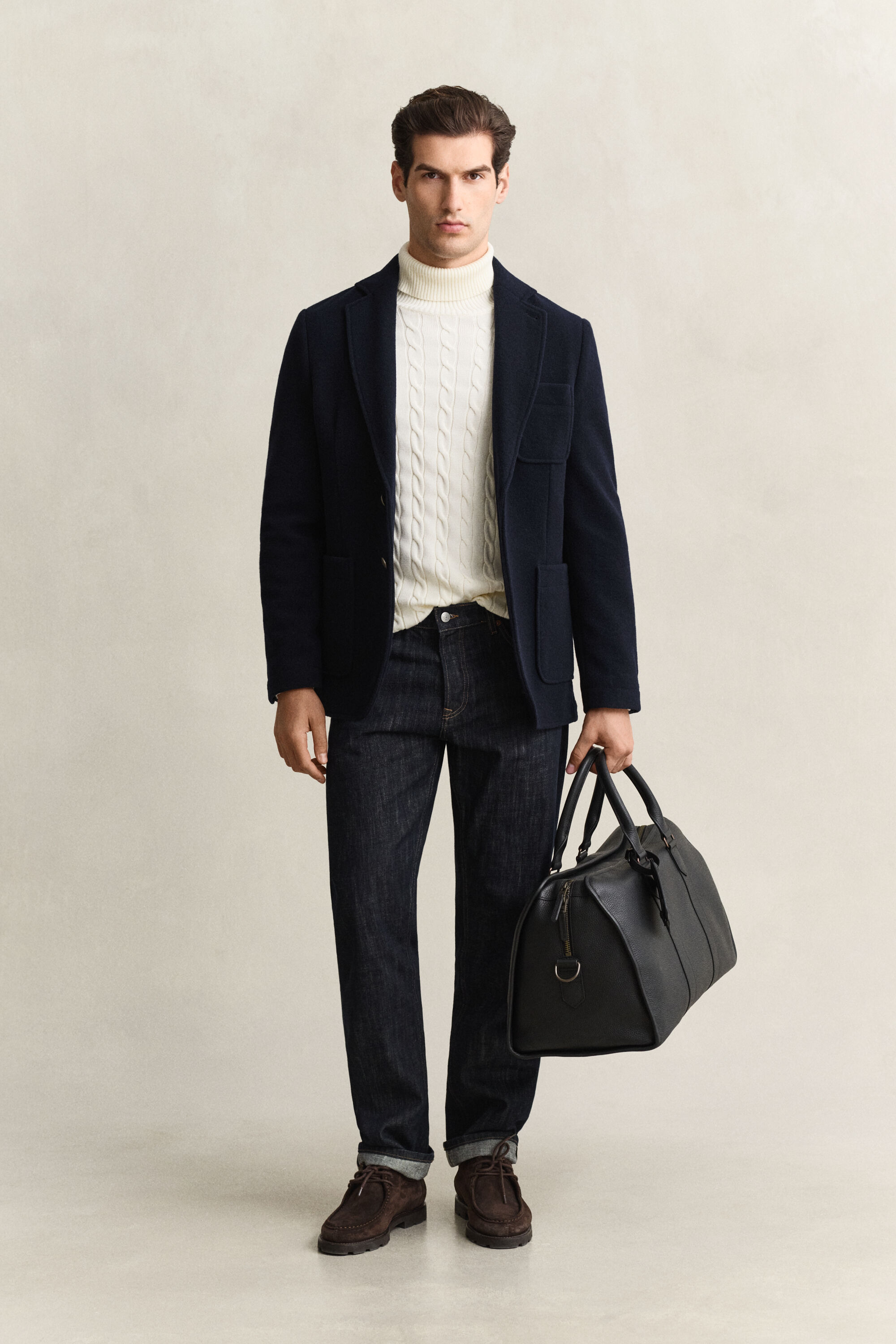 Veste blazer Club en laine feutrée