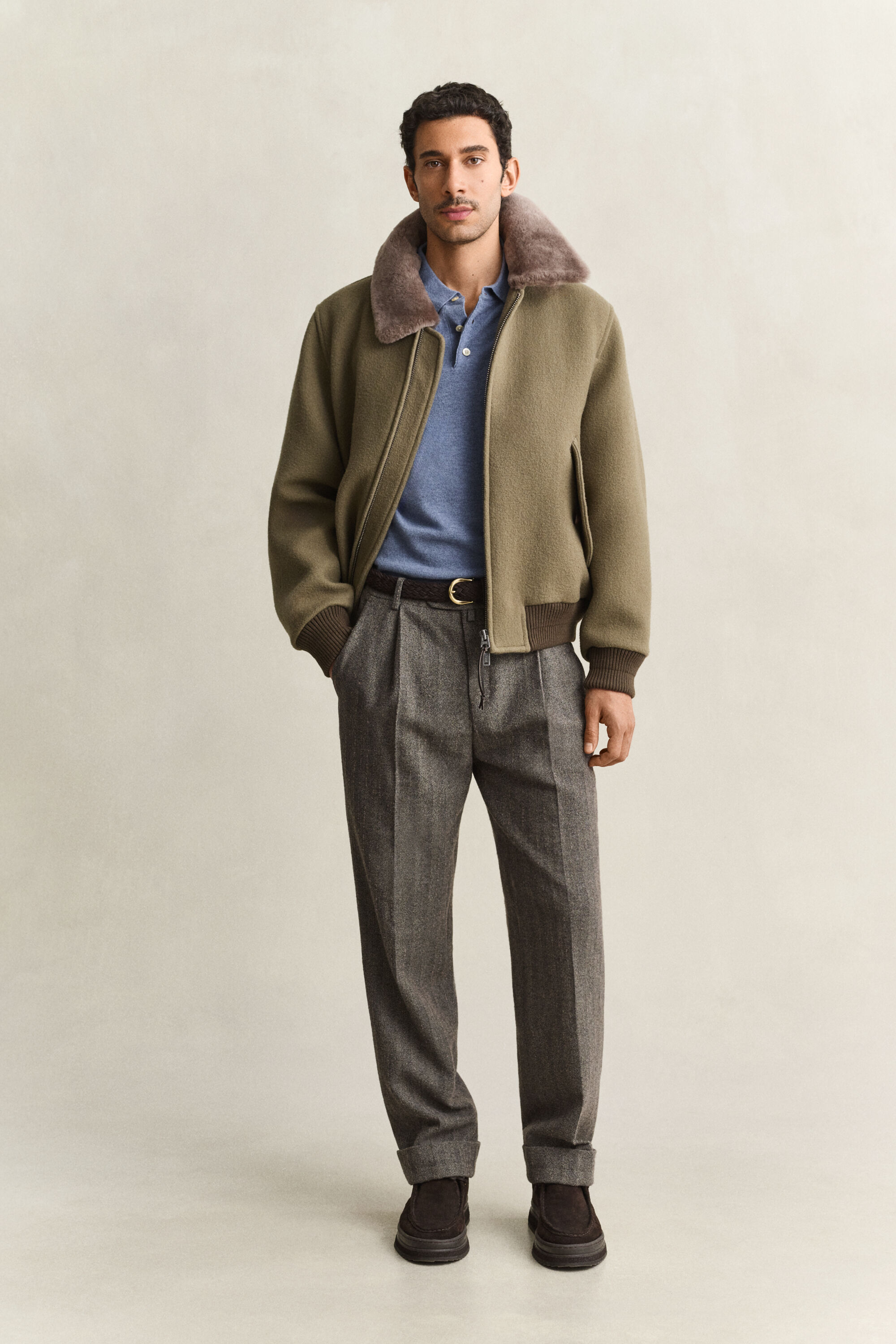 Pantalon de costume à rayures tennis