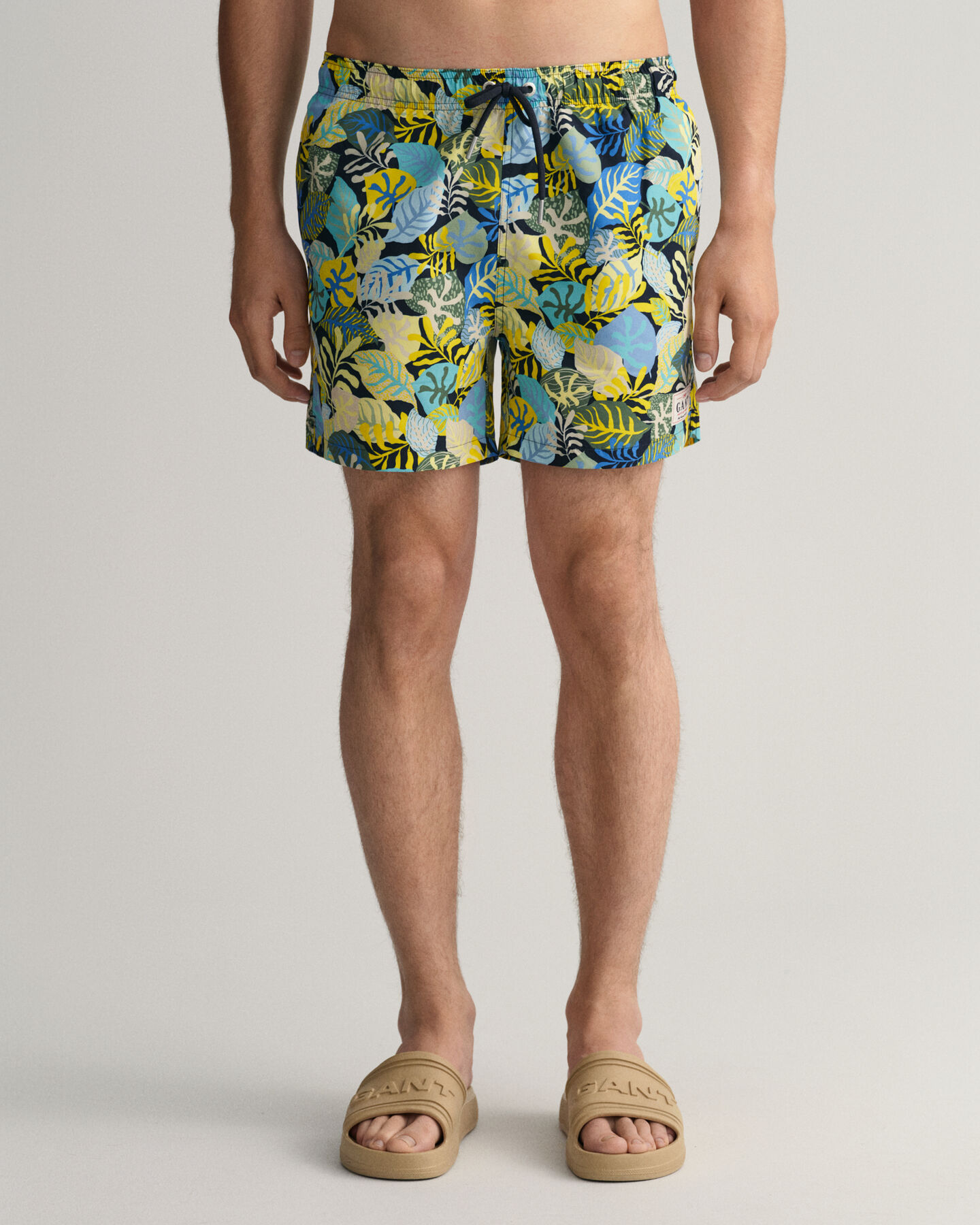 Short de bain classic fit &agrave; imprim&eacute; tropical