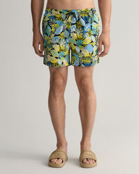 Short de bain classic fit &agrave; imprim&eacute; tropical