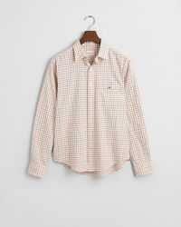 Chemise regular fit en serg&eacute; &agrave; carreaux Tattersal