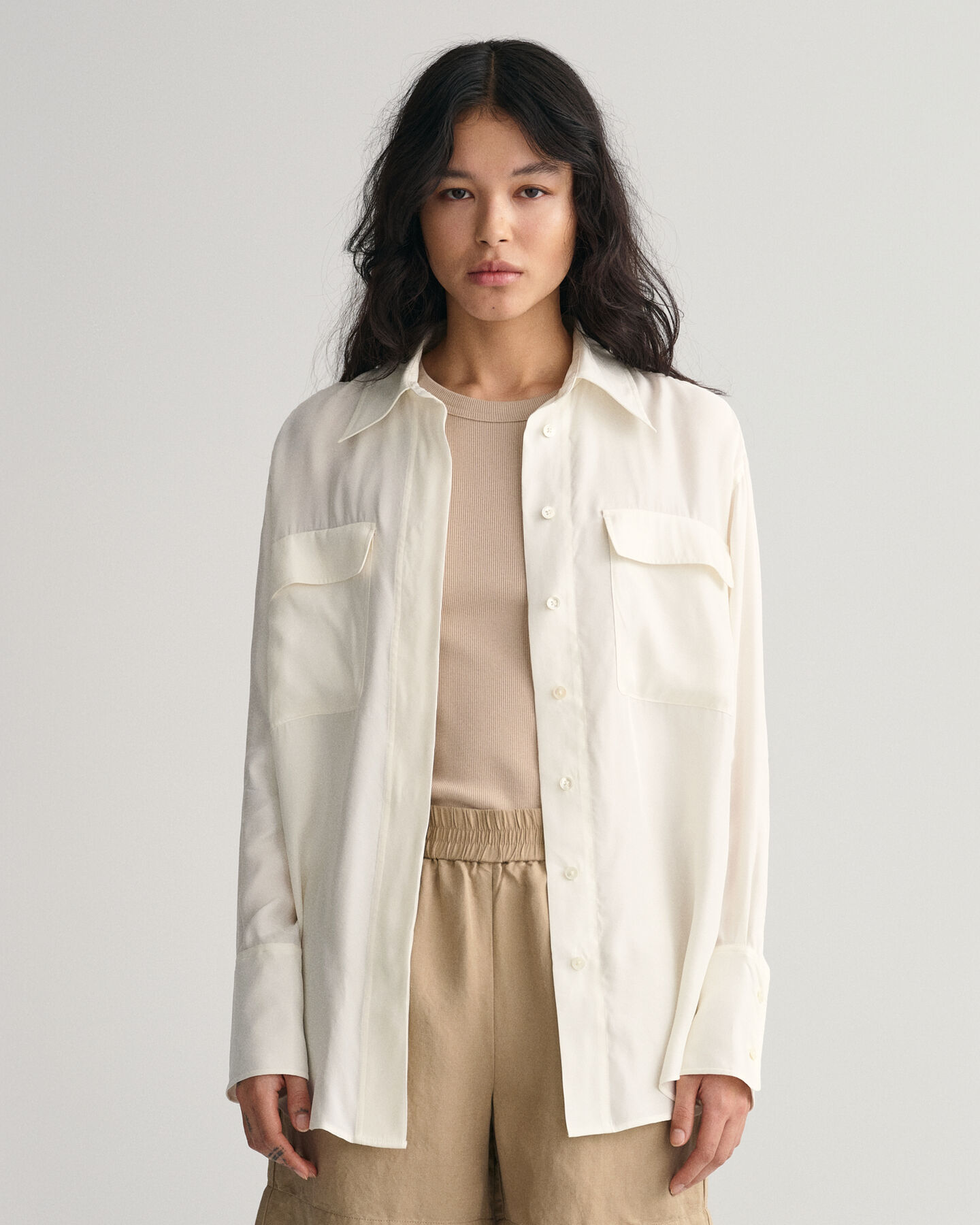 Chemise relaxed fit avec poches à rabat