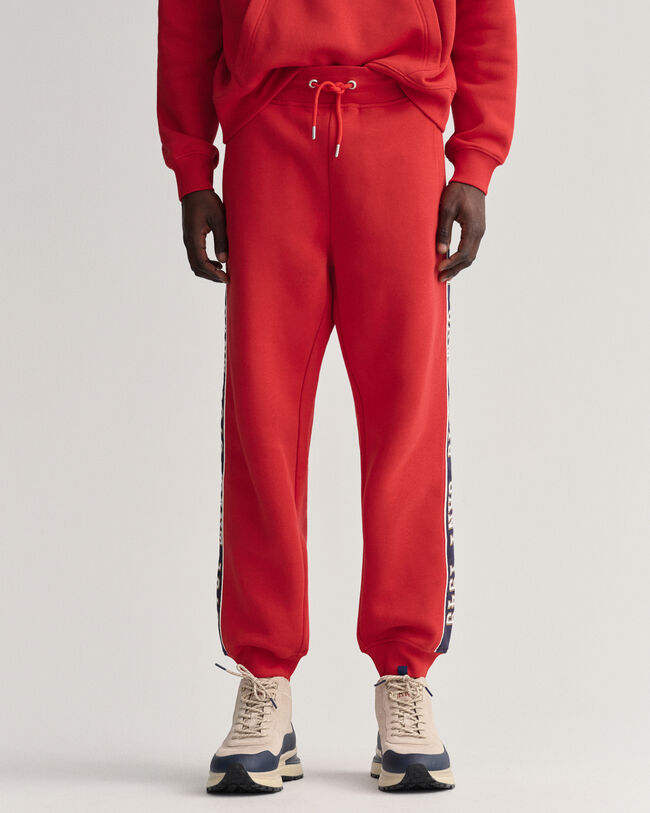 Pantalon de jogging &agrave; empi&egrave;cements lat&eacute;raux contrast&eacute;s