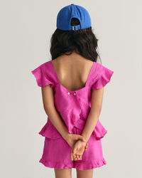 Haut en lin volant&eacute; Girls