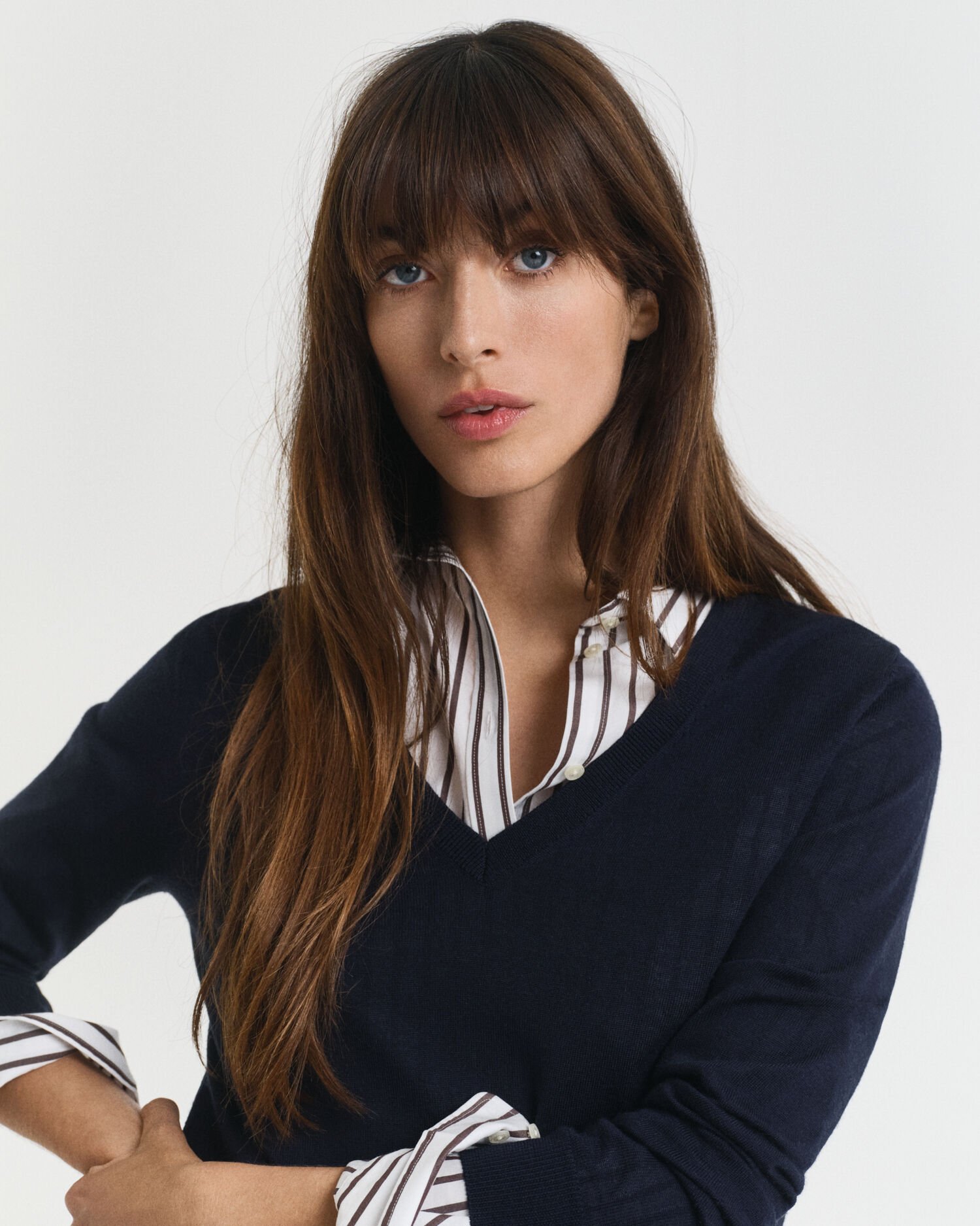 Pull col V en laine mérinos extrafine