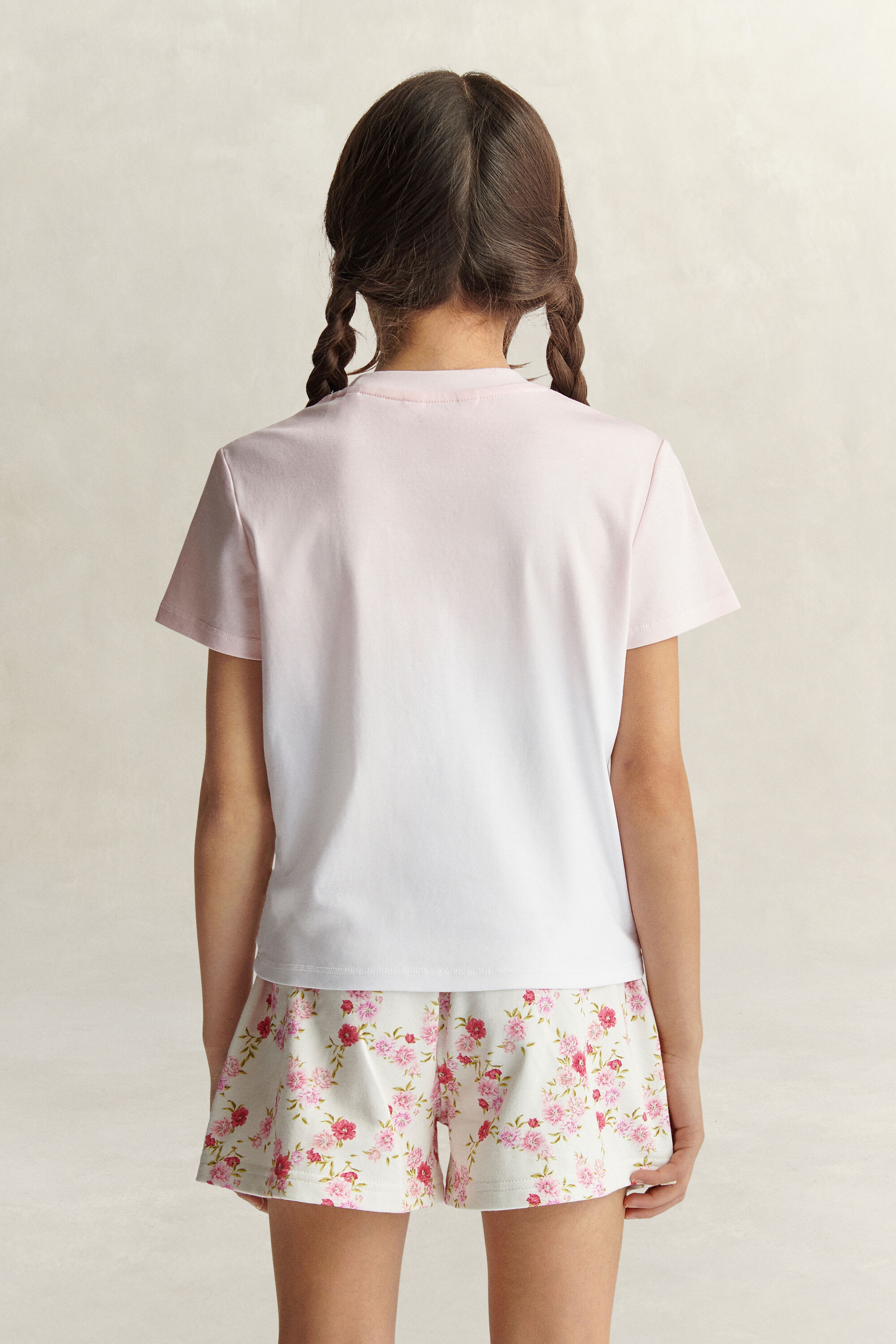 T-shirt avec logo floral Ado Fille