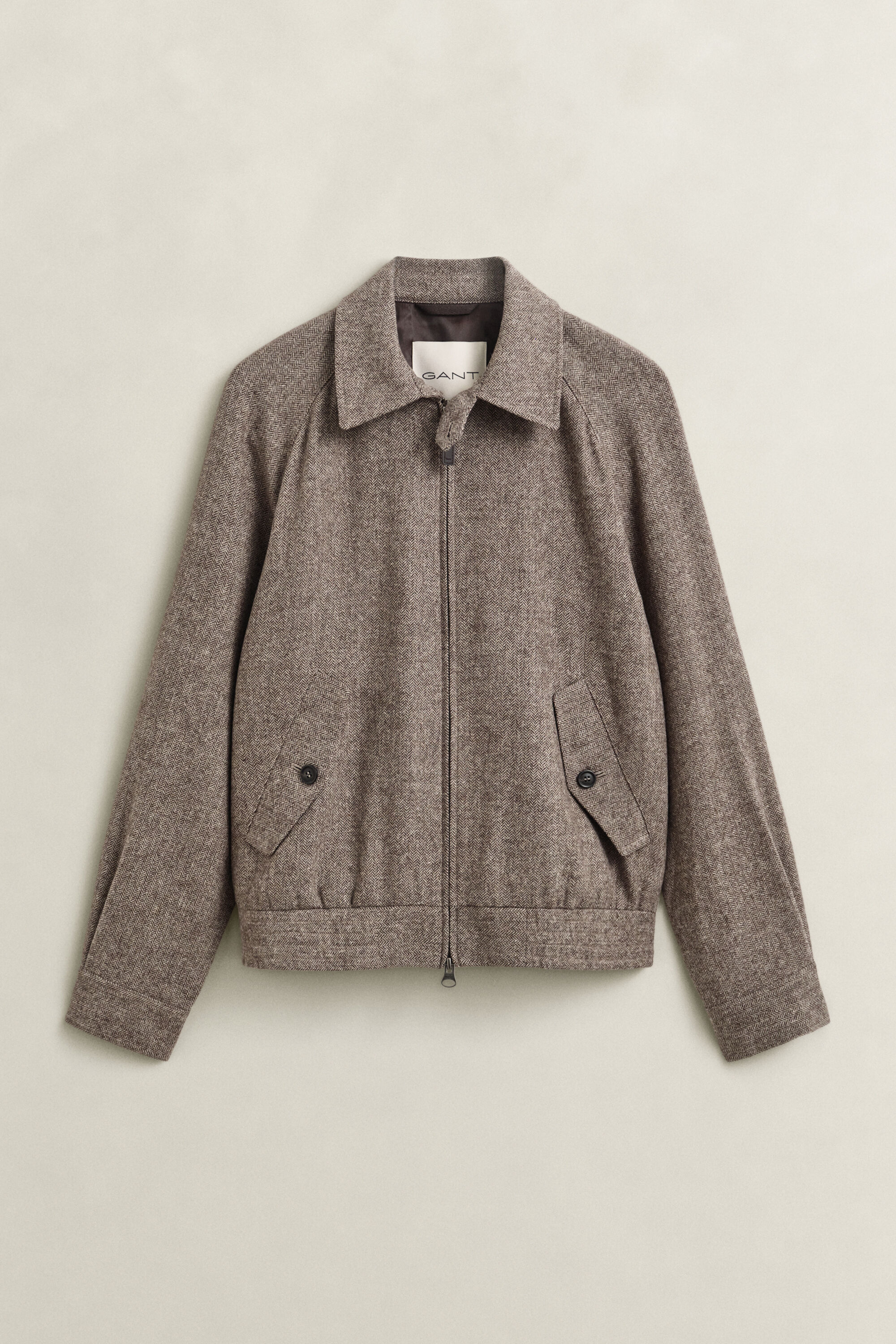 Veste coupe-vent en laine mélangée