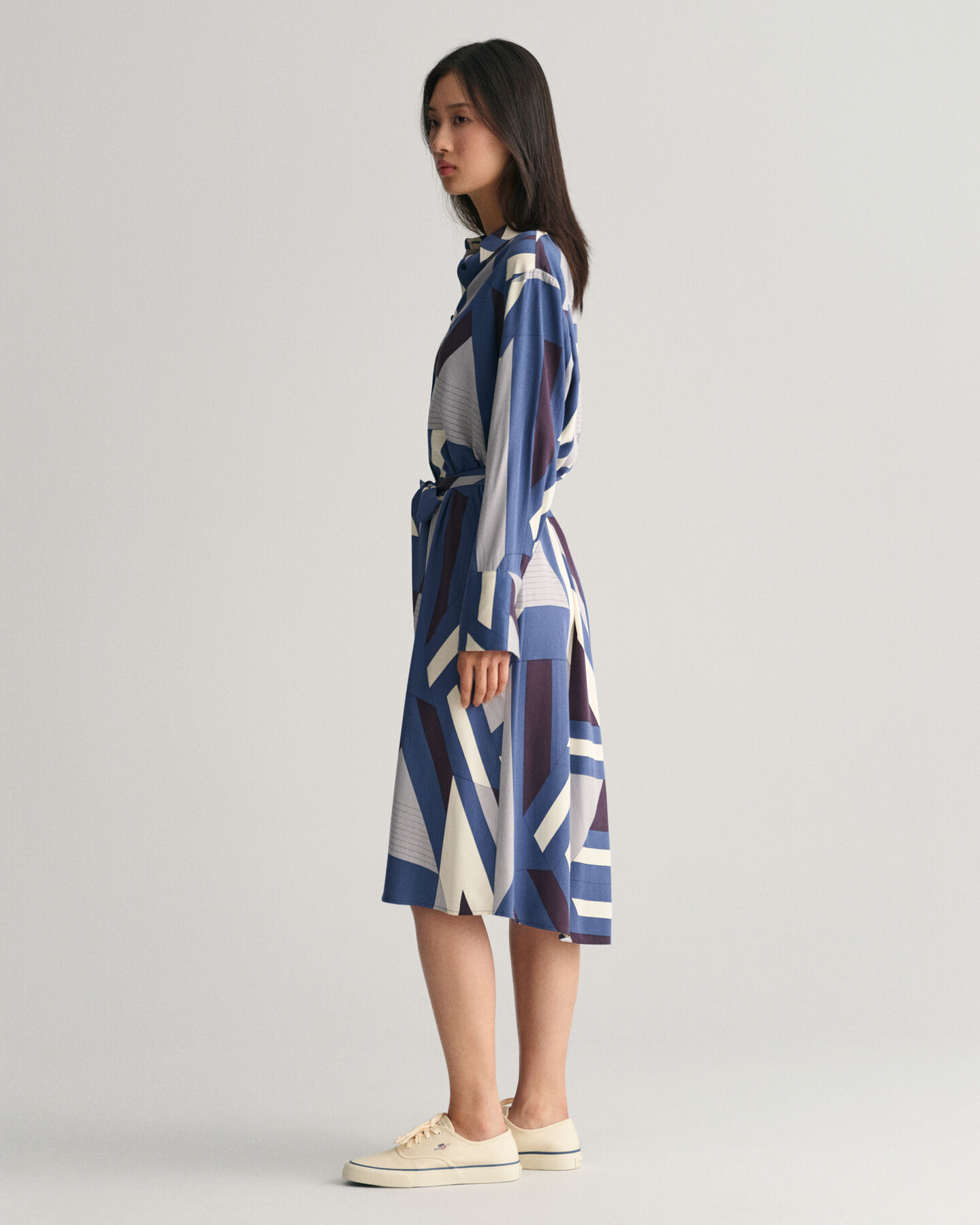 Robe-chemise &agrave; imprim&eacute; Letters