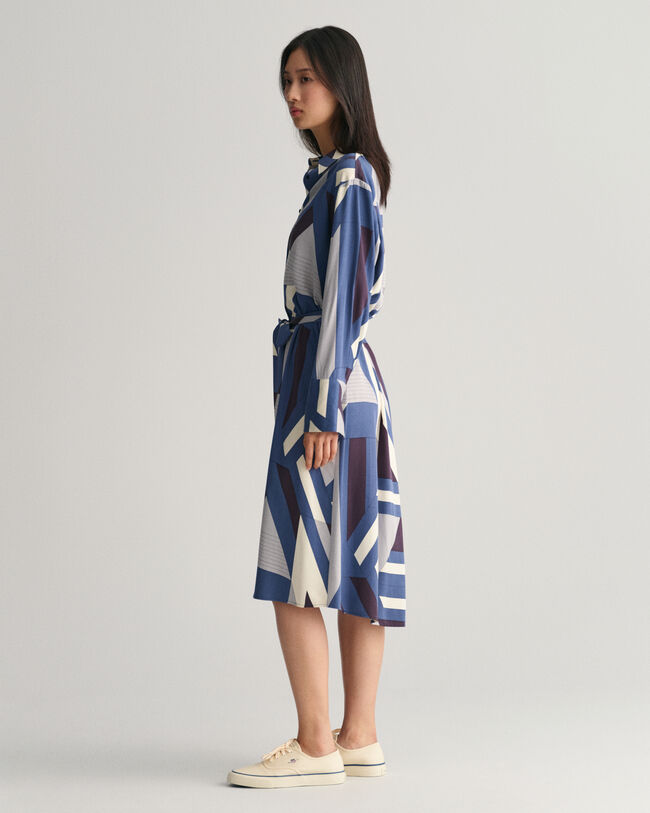 Robe-chemise &agrave; imprim&eacute; Letters