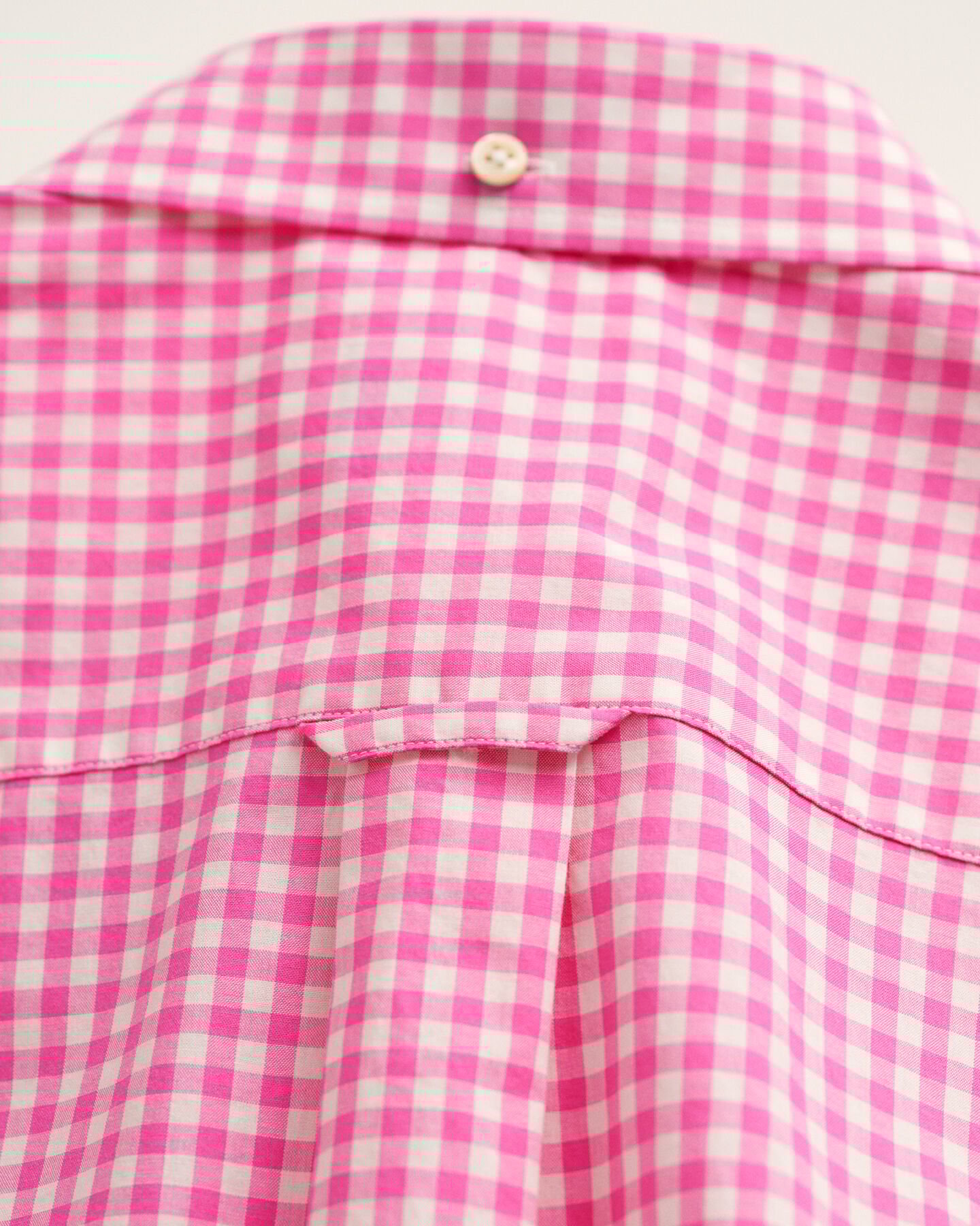 Chemise regular fit en popeline de coton &agrave; manches courtes et carreaux vichy