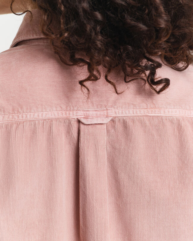 Chemise coupe regular en velours côtelé